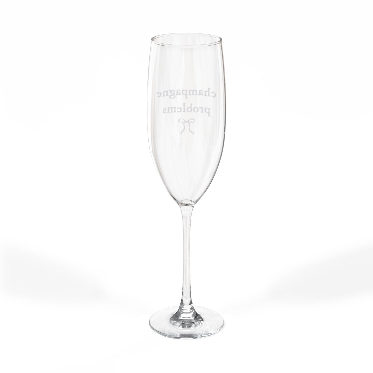 Engraved Champagne Flute
