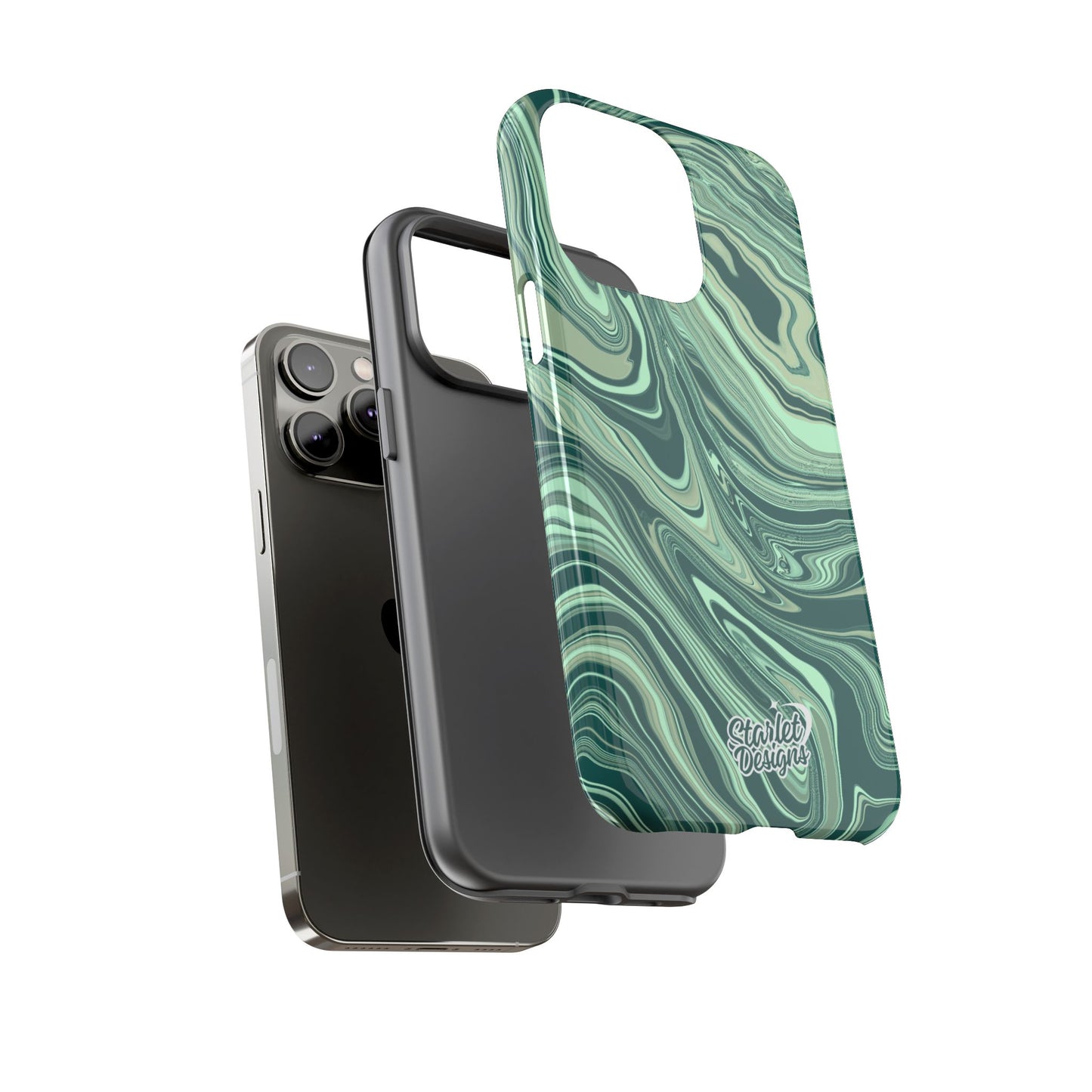 Emerald Waves Tough Phone Case
