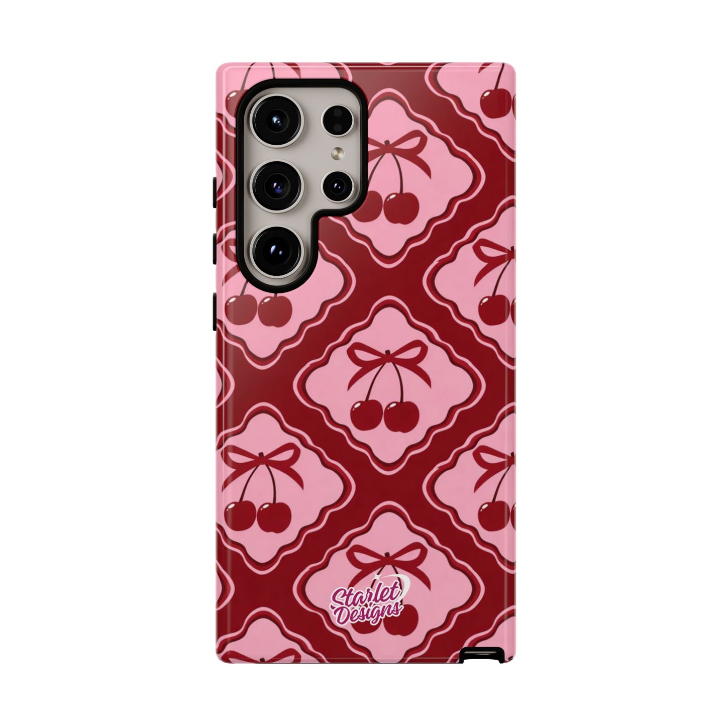 Cherry Bow Tough Phone Case