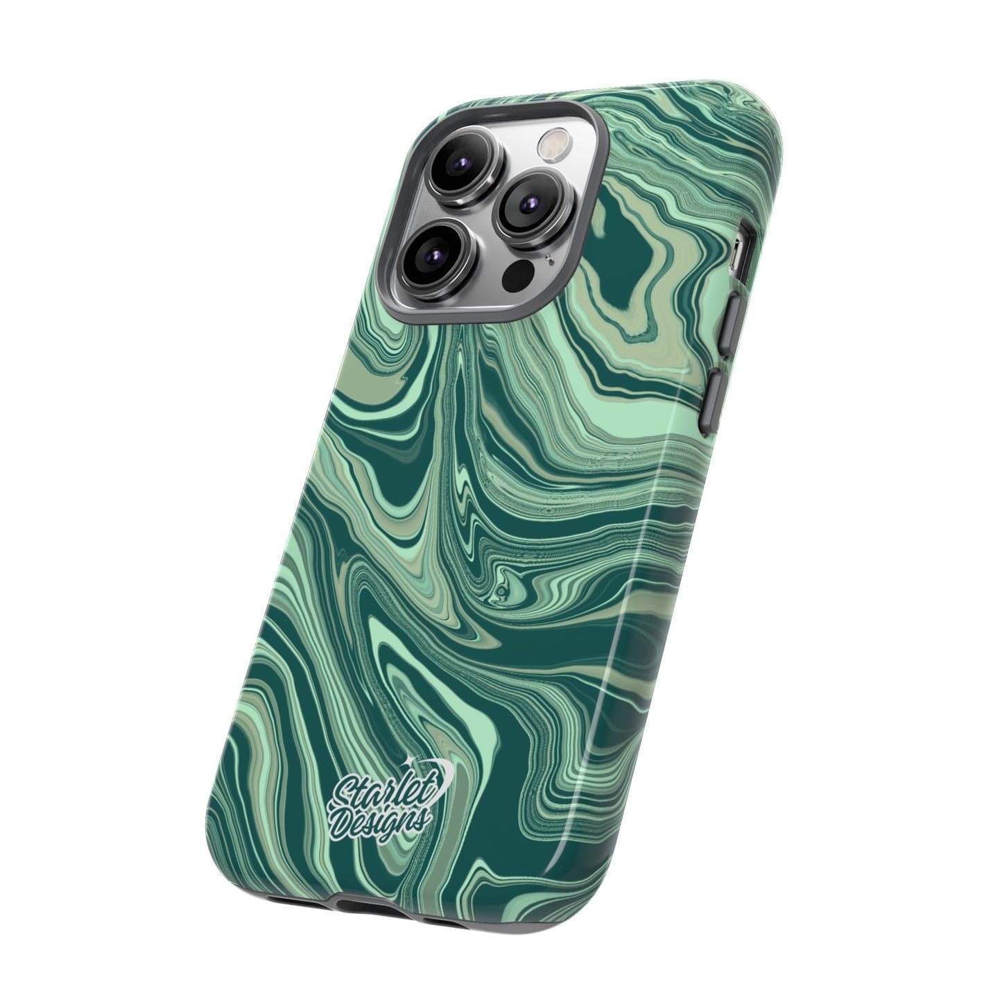 Emerald Waves Tough Phone Case