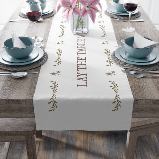 'Lay The Table With The Fancy Shit' Table Runner