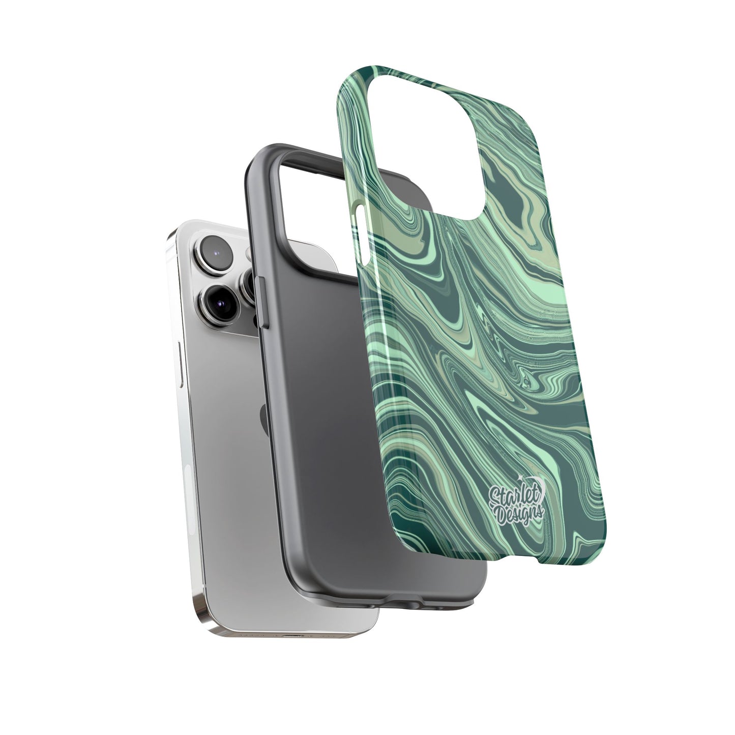 Emerald Waves Tough Phone Case