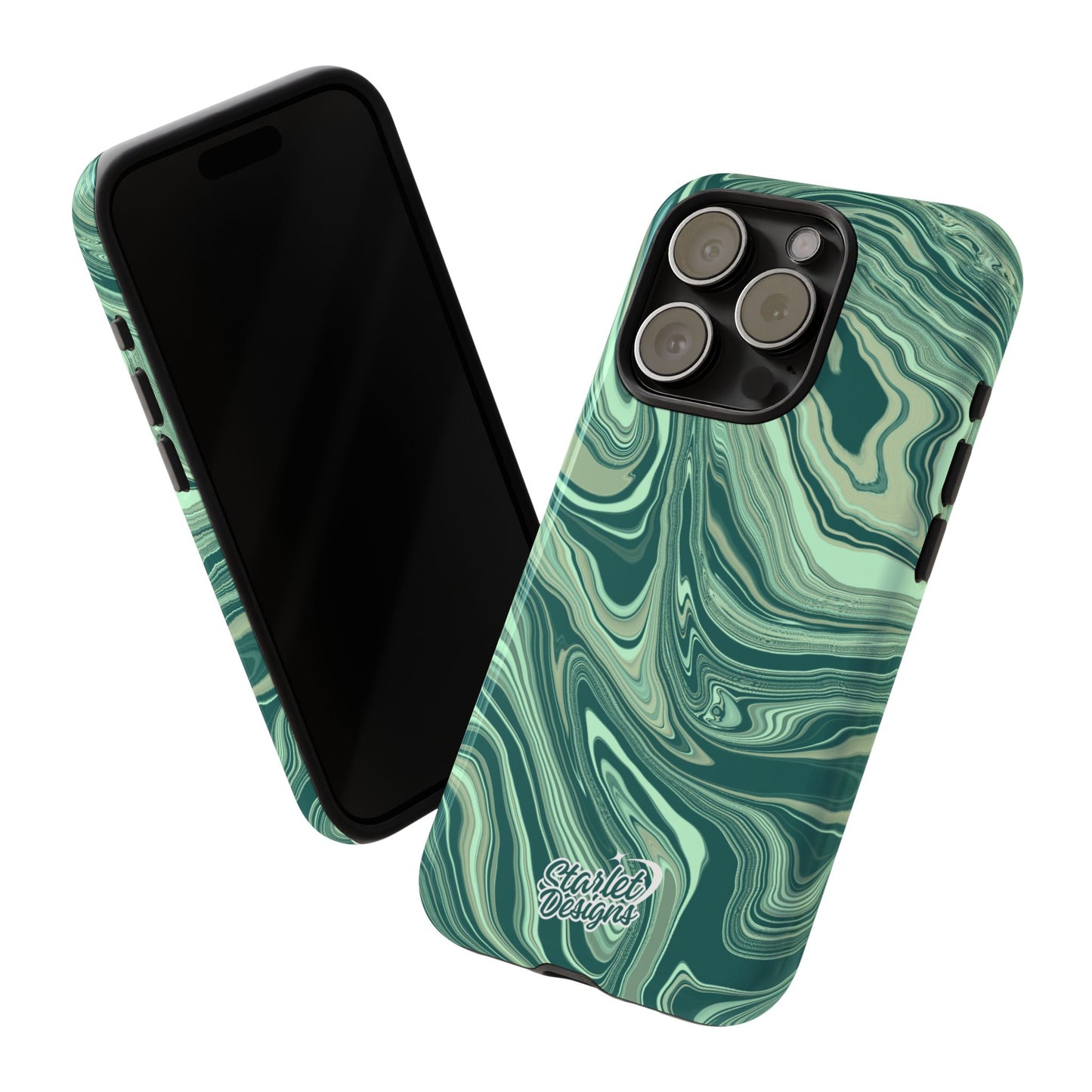 Emerald Waves Tough Phone Case