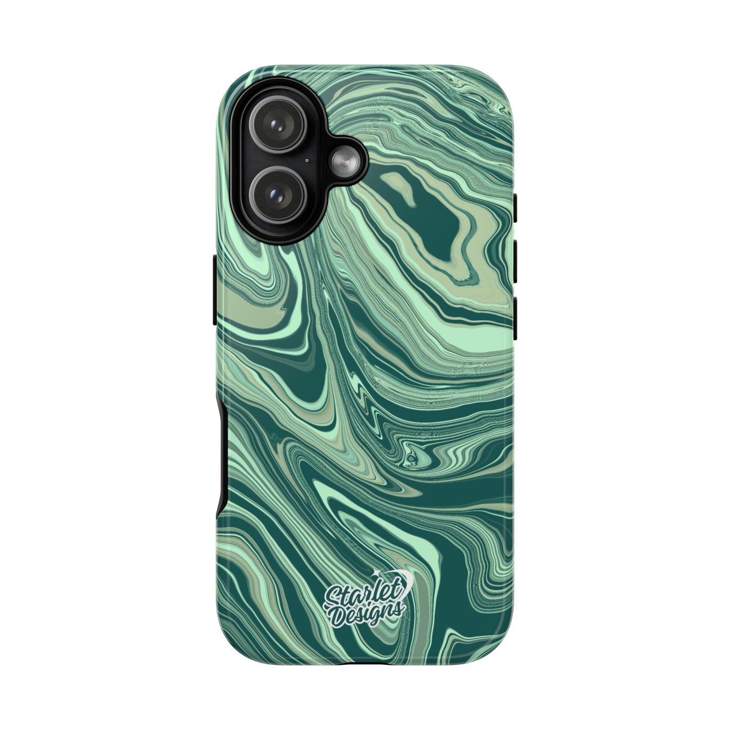 Emerald Waves Tough Phone Case