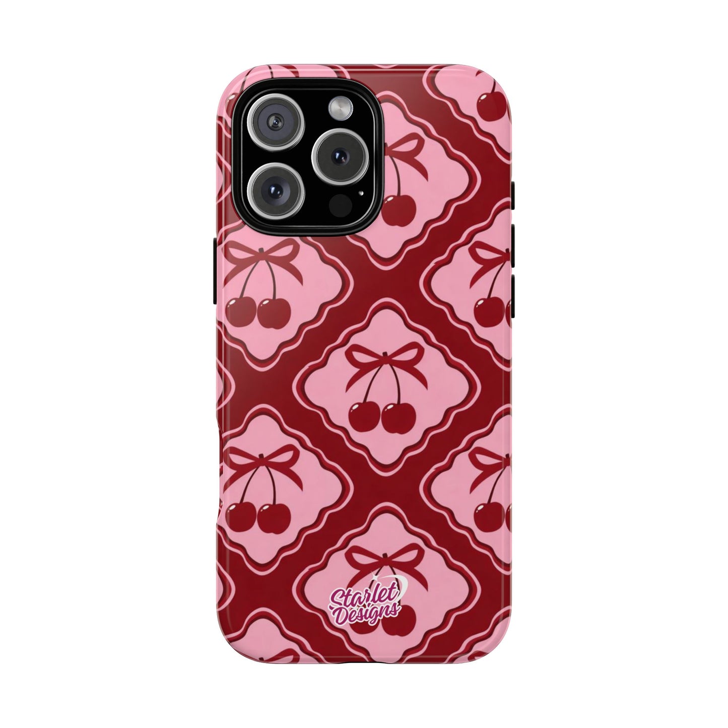 Cherry Bow Tough Phone Case