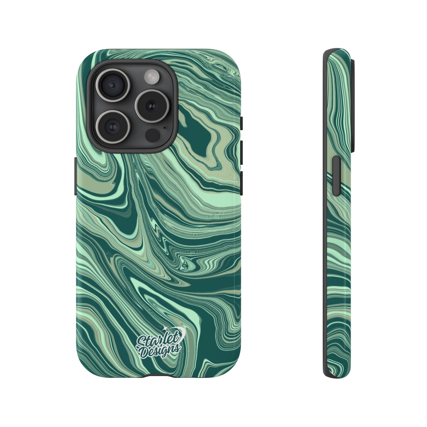 Emerald Waves Tough Phone Case