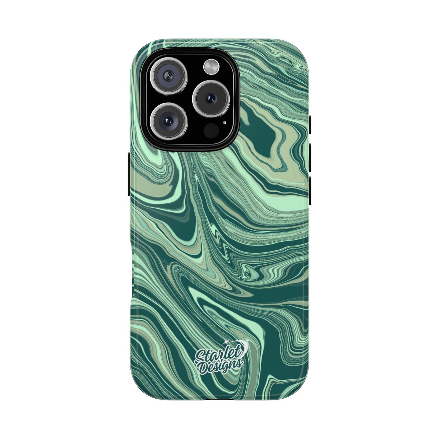 Emerald Waves Tough Phone Case