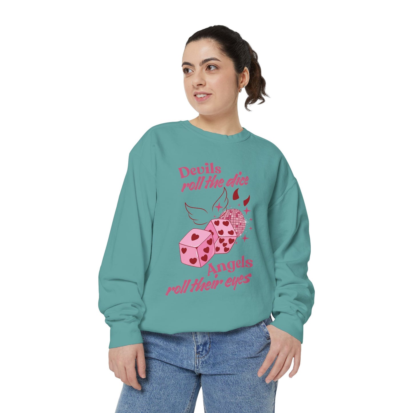 Lucky Dice Heart Sweatshirt