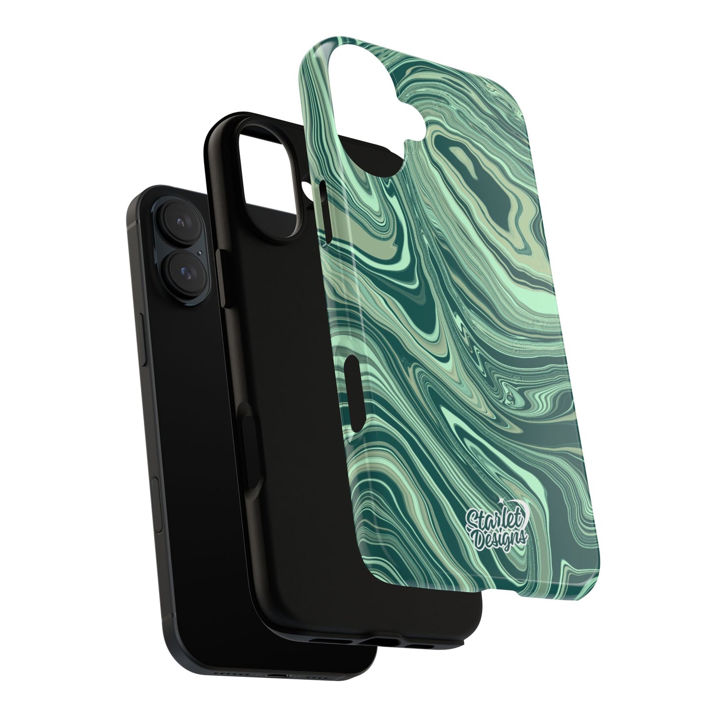 Emerald Waves Tough Phone Case