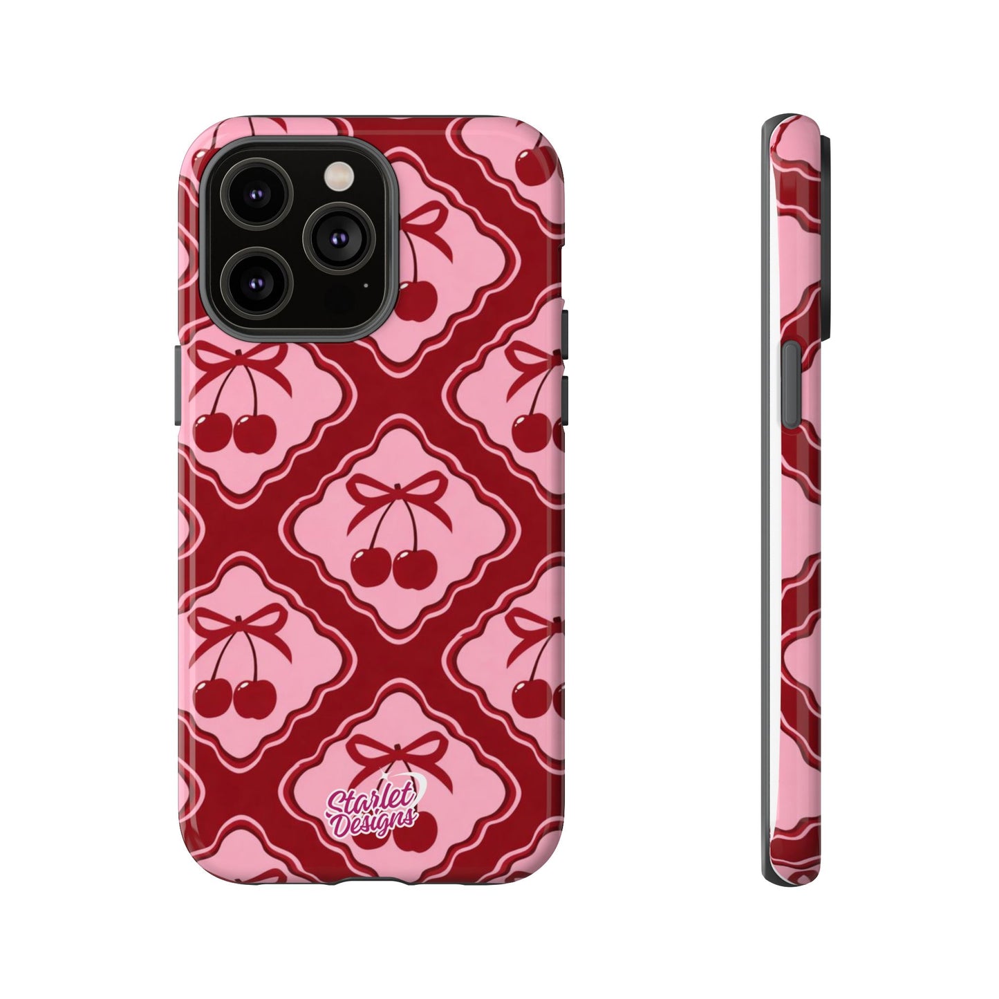 Cherry Bow Tough Phone Case