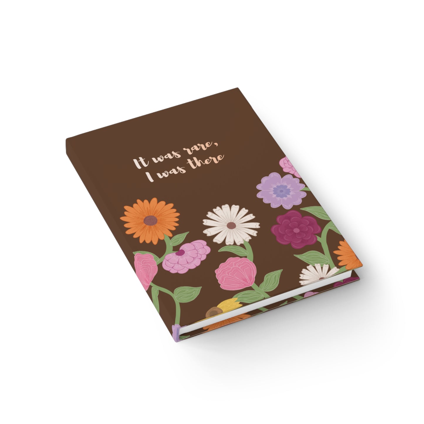 Eras Piano Flowers Hardcover Lined Notebook