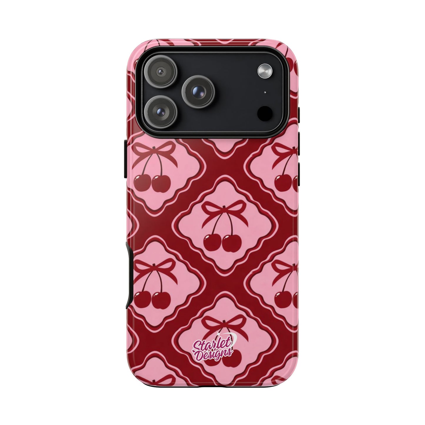Cherry Bow Tough Phone Case