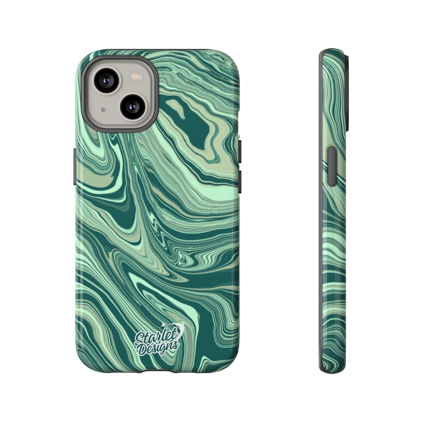 Emerald Waves Tough Phone Case