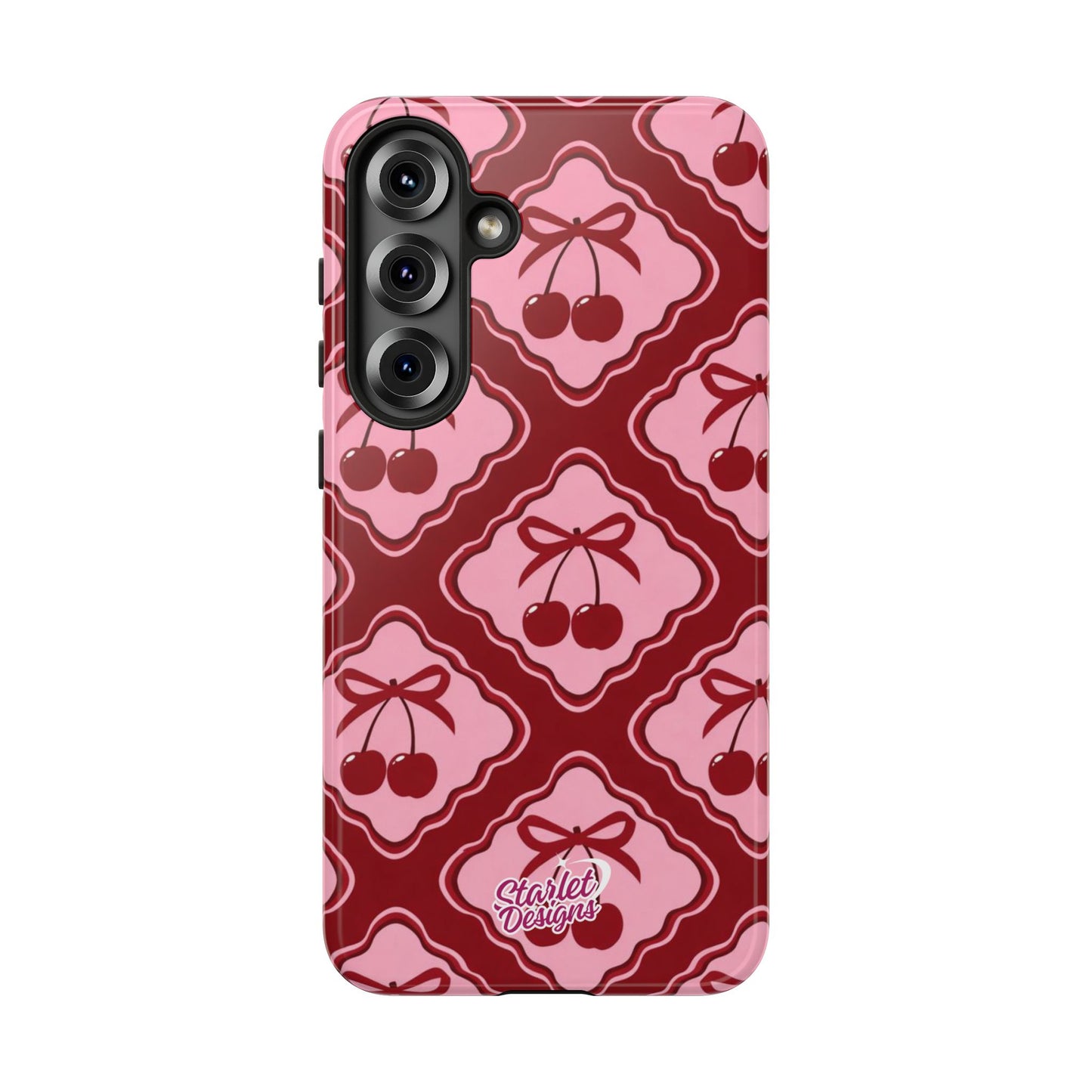 Cherry Bow Tough Phone Case