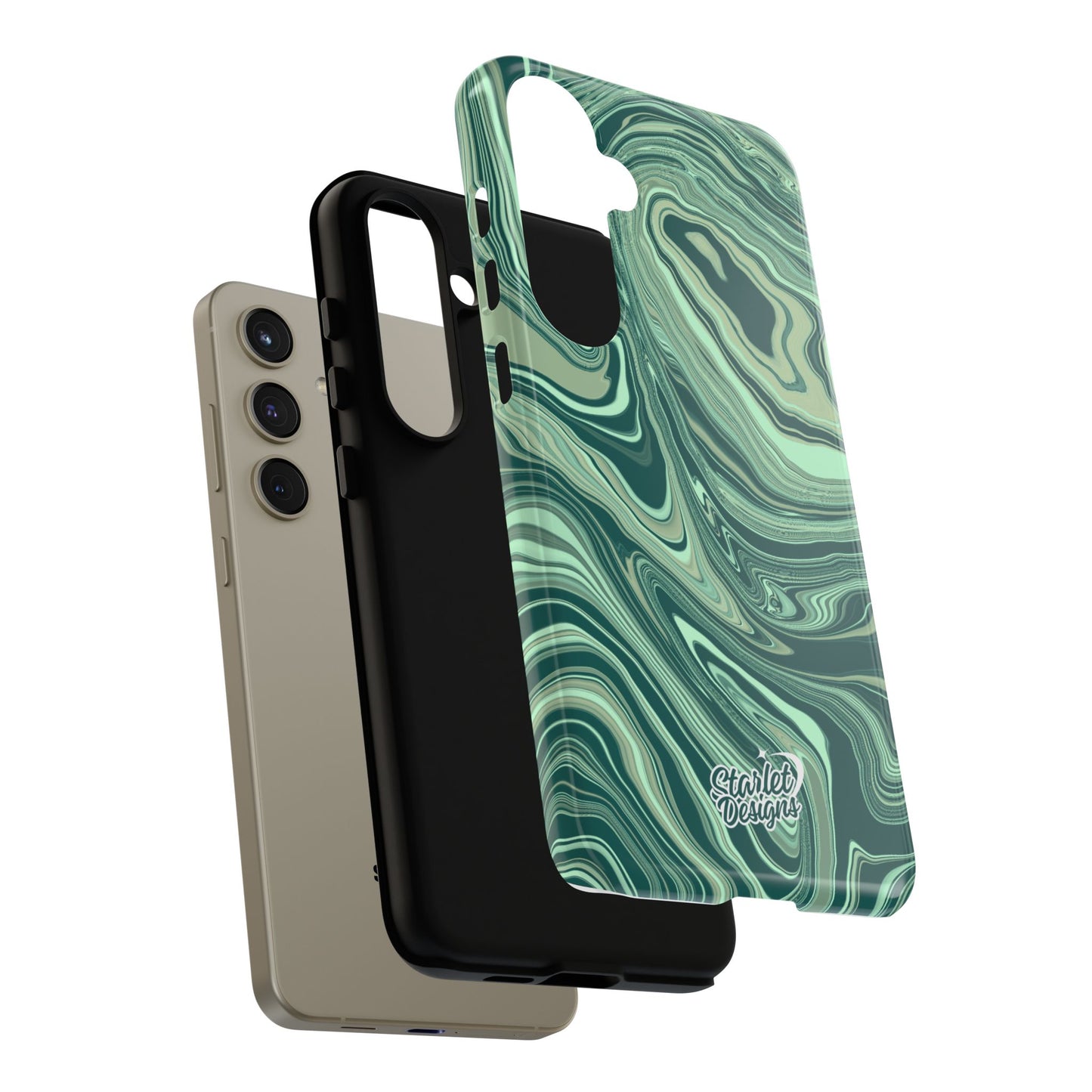 Emerald Waves Tough Phone Case