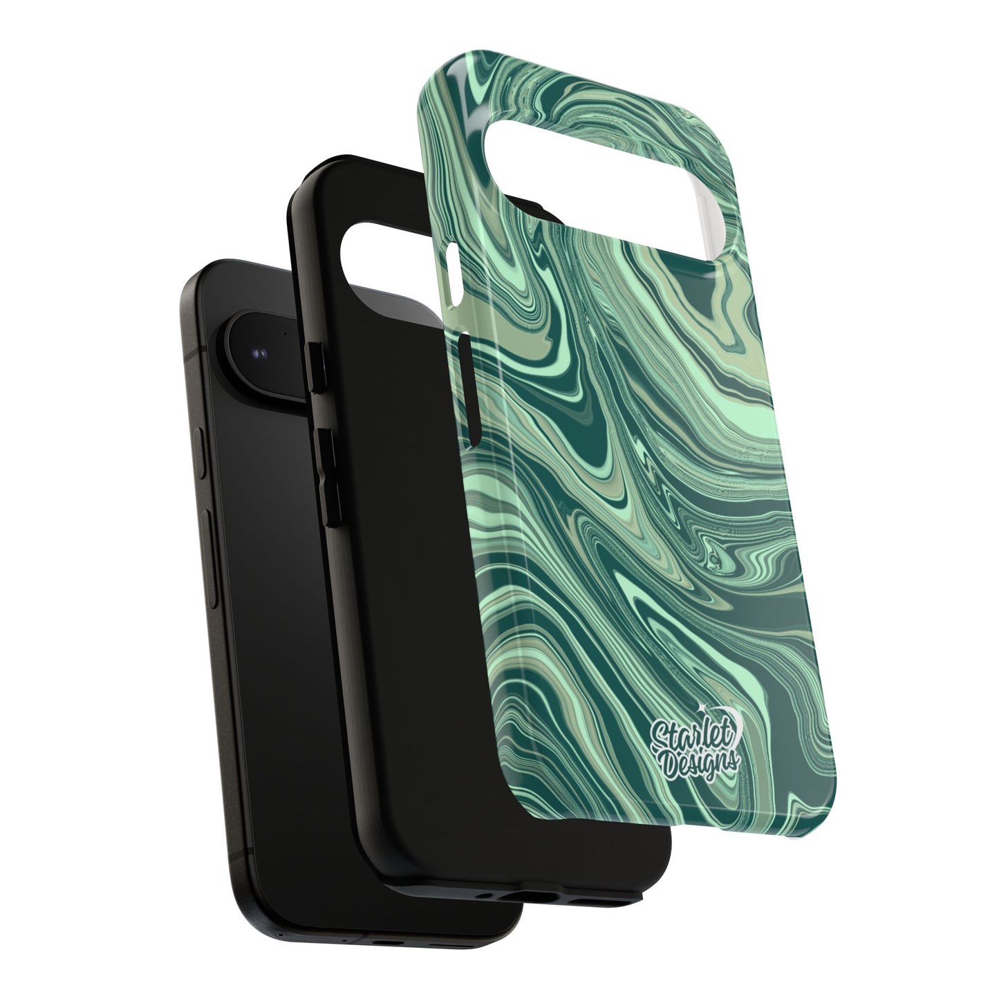 Emerald Waves Tough Phone Case