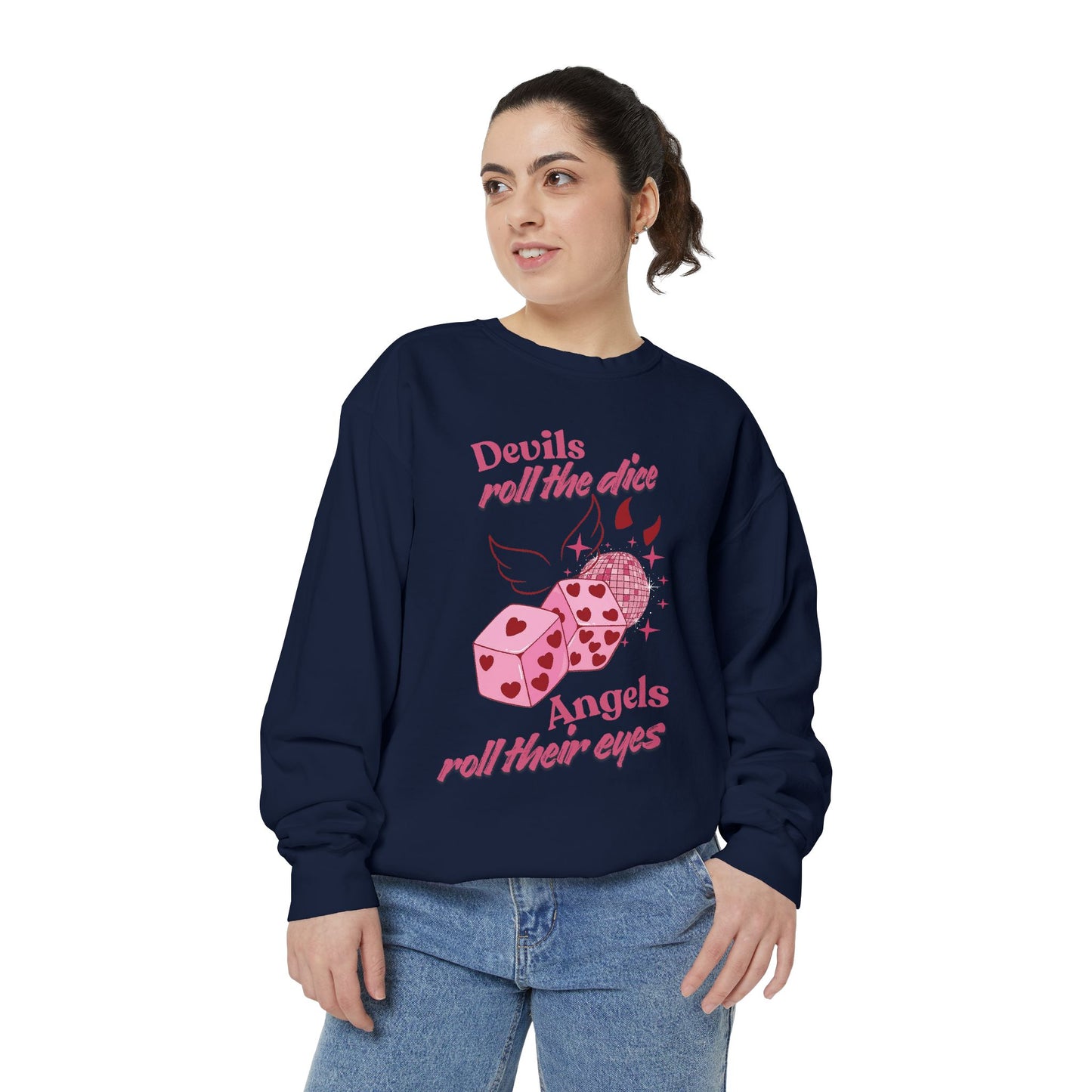 Lucky Dice Heart Sweatshirt