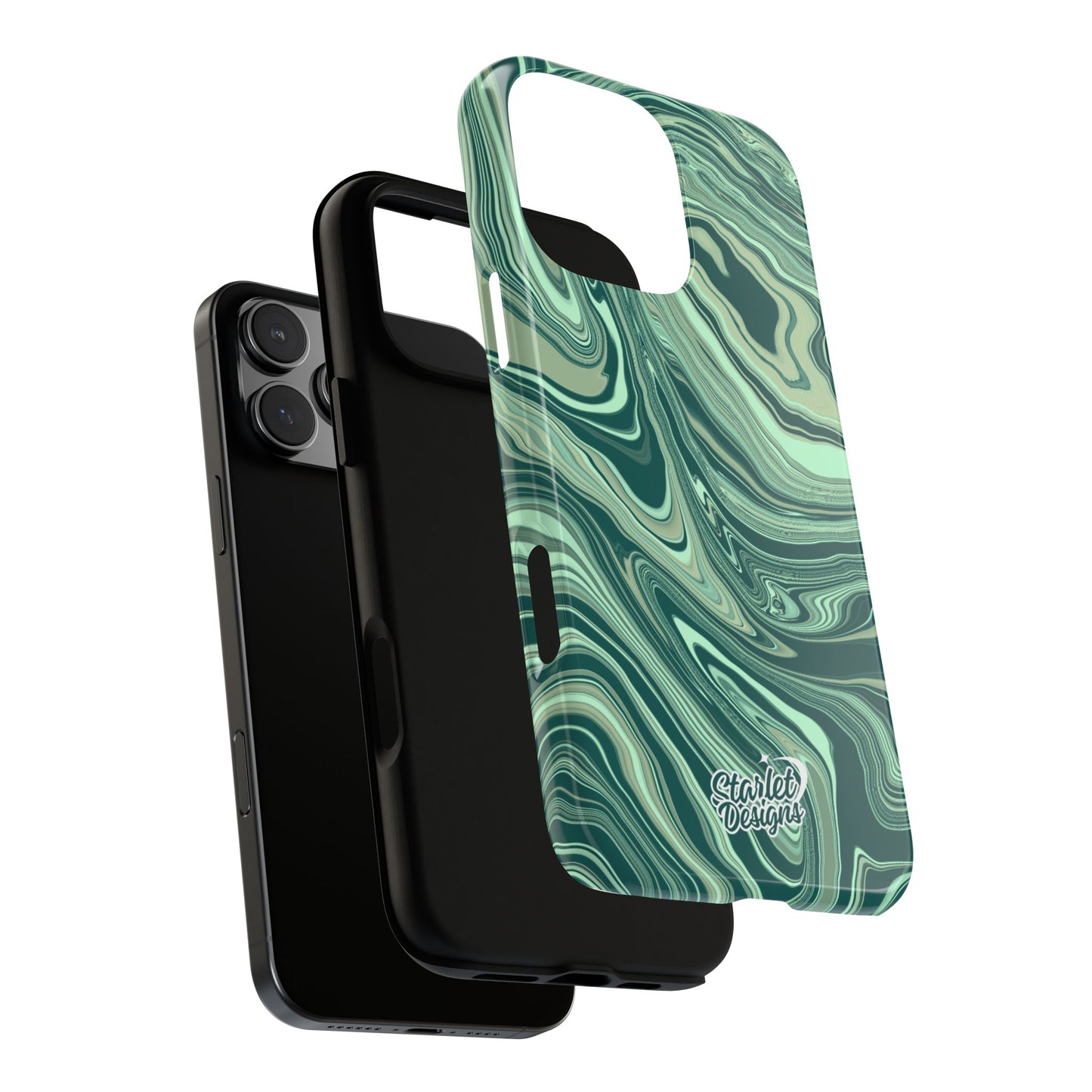 Emerald Waves Tough Phone Case