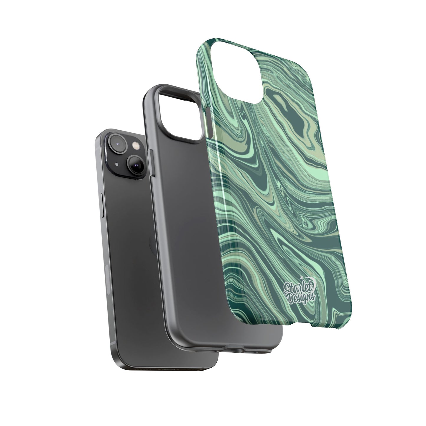 Emerald Waves Tough Phone Case