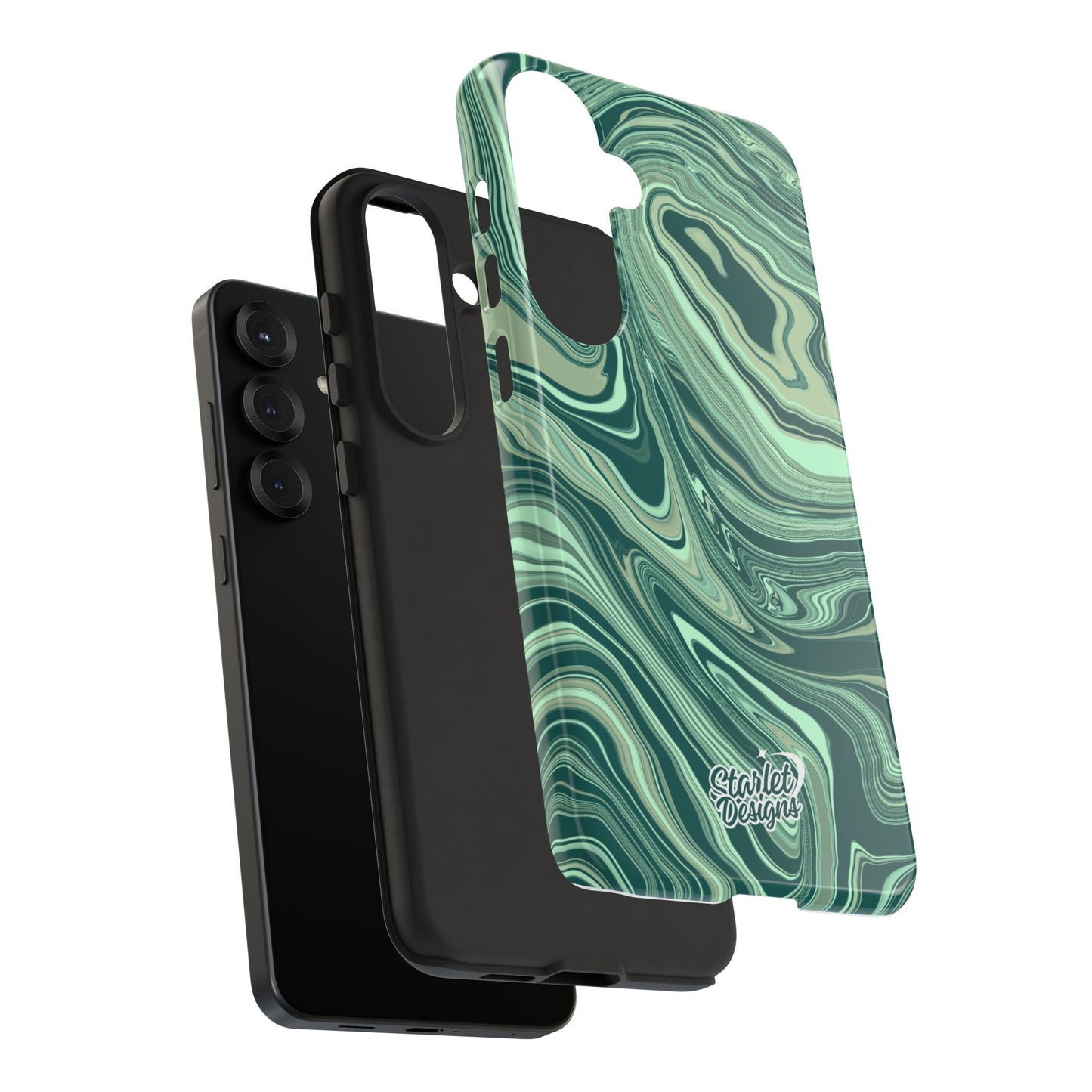 Emerald Waves Tough Phone Case