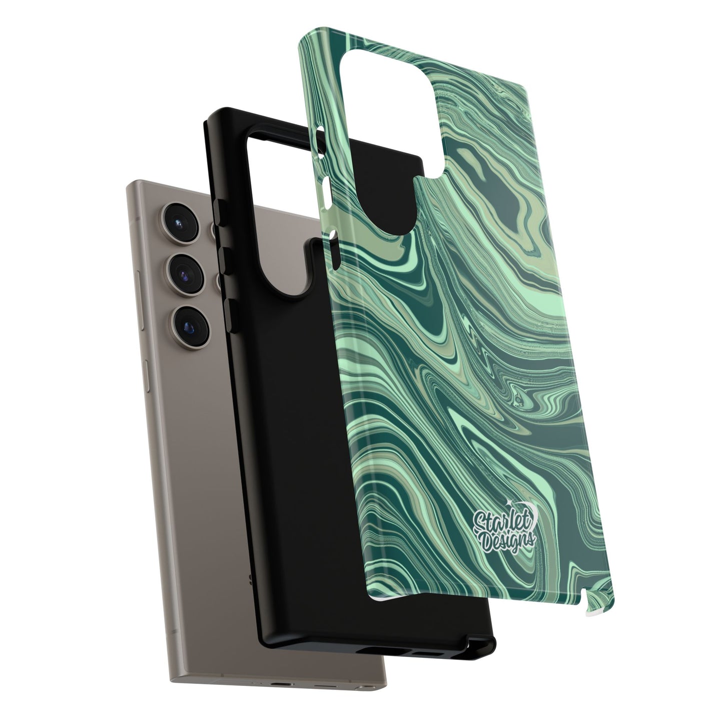 Emerald Waves Tough Phone Case