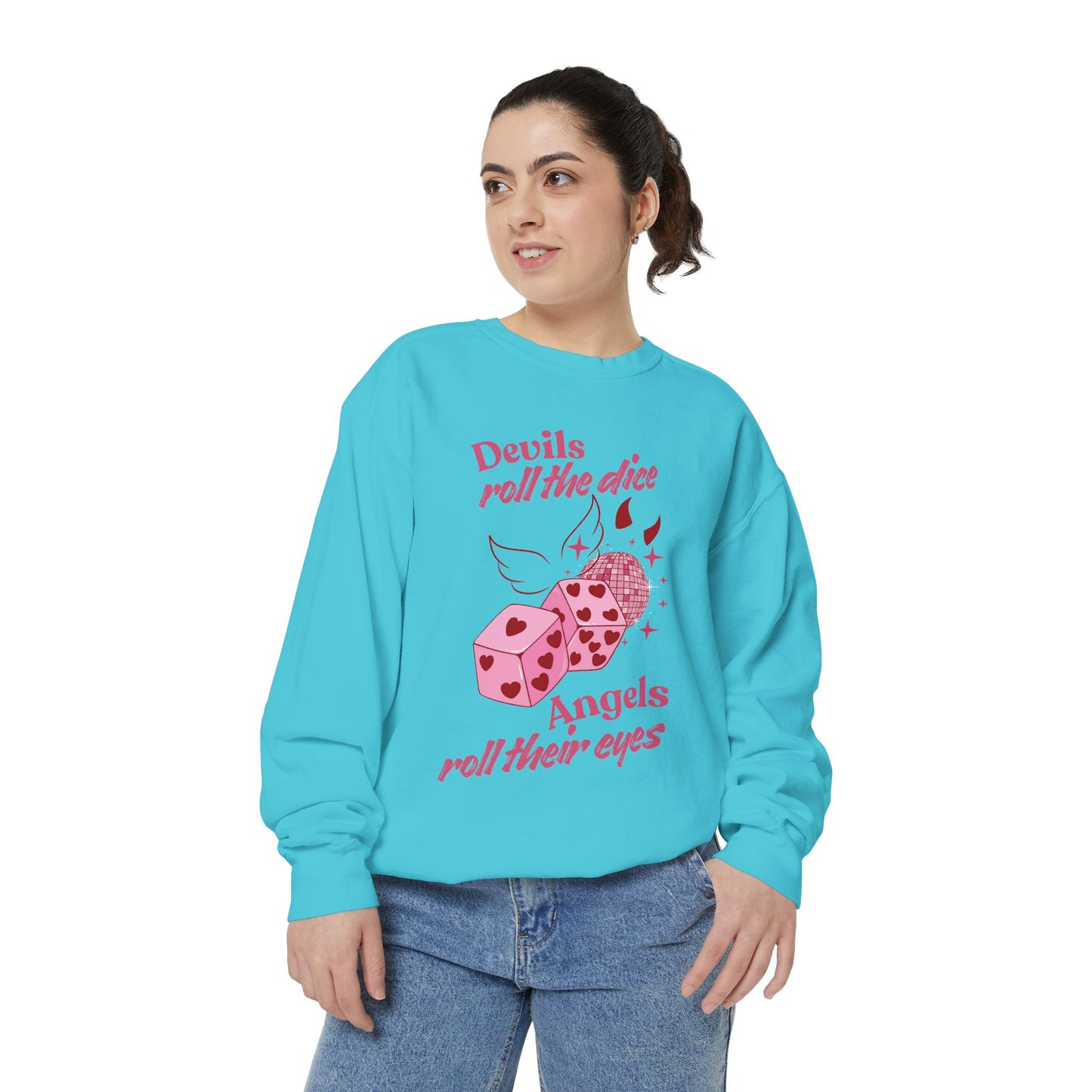 Lucky Dice Heart Sweatshirt