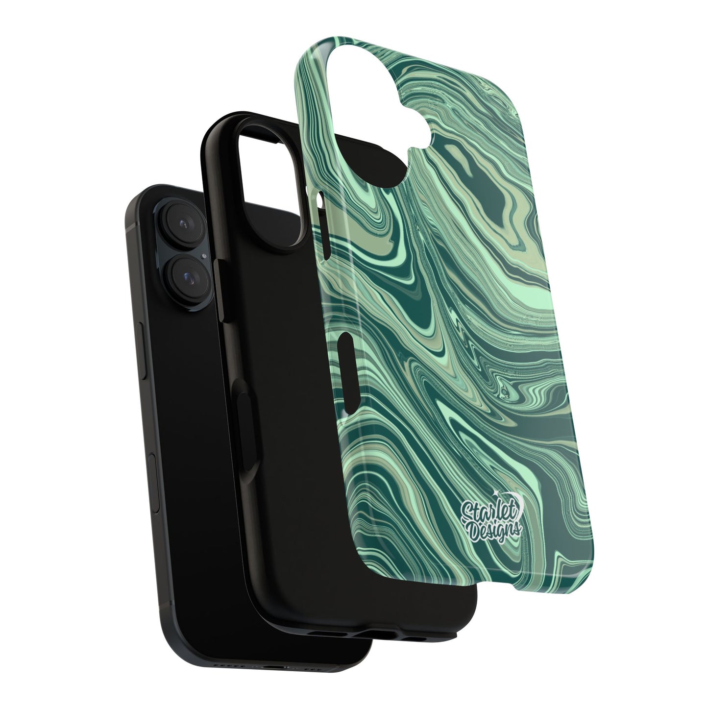 Emerald Waves Tough Phone Case