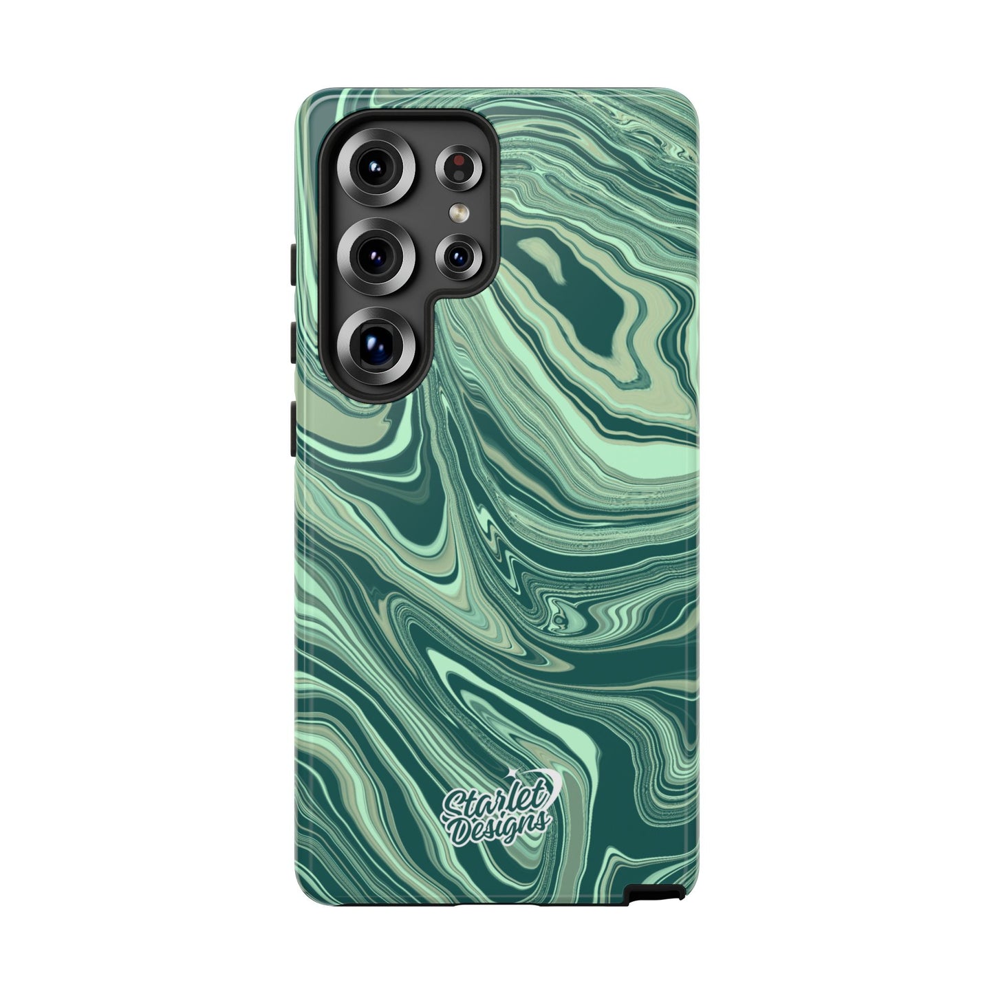 Emerald Waves Tough Phone Case