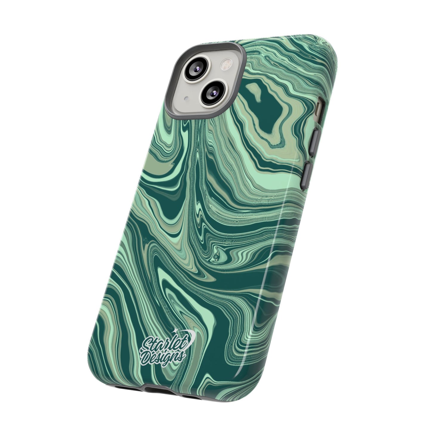 Emerald Waves Tough Phone Case