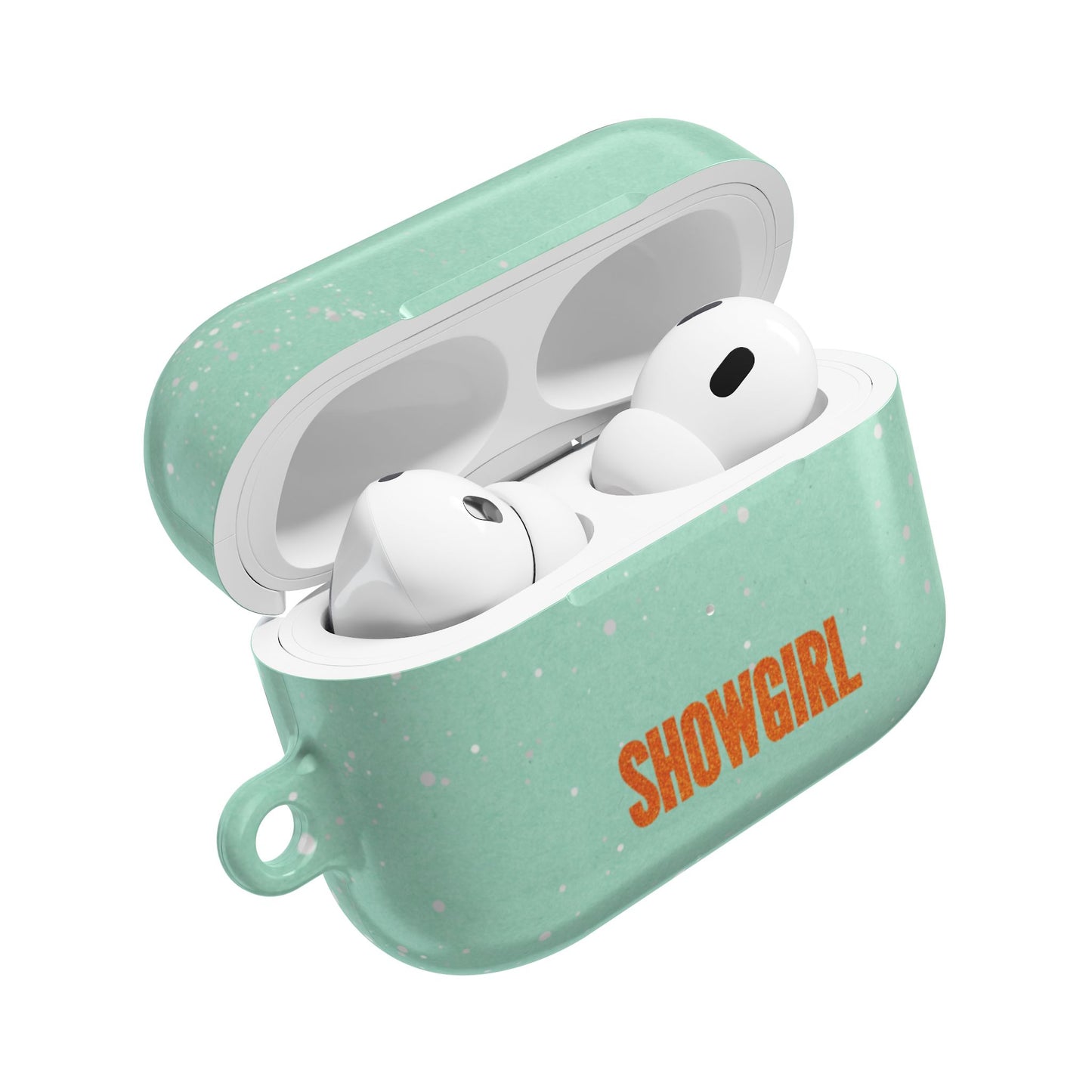 Mint Green Sparkly Showgirl-Themed Airpods Case | Pro Gen 1, Gen 3, Gen 4