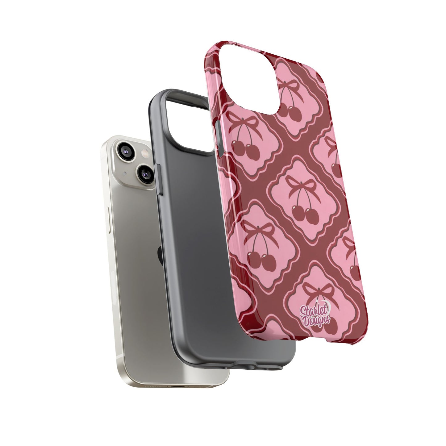 Cherry Bow Tough Phone Case