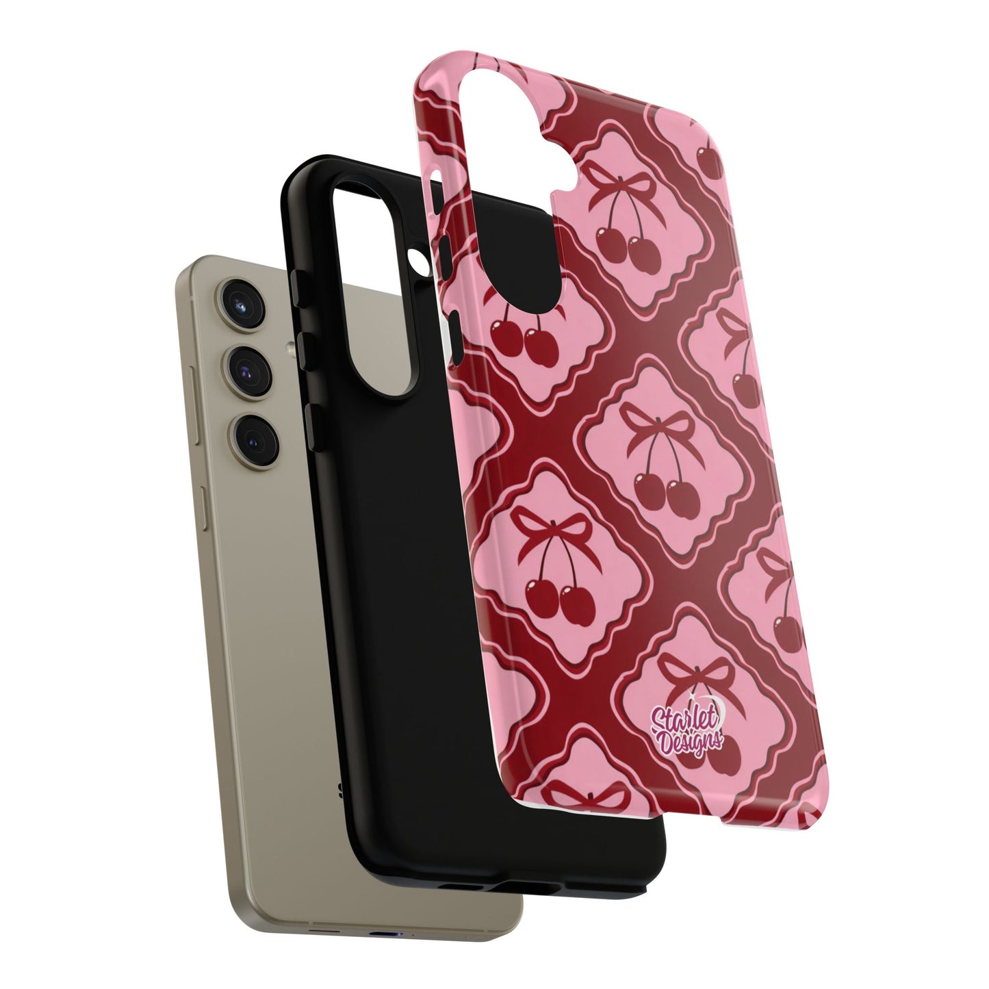 Cherry Bow Tough Phone Case