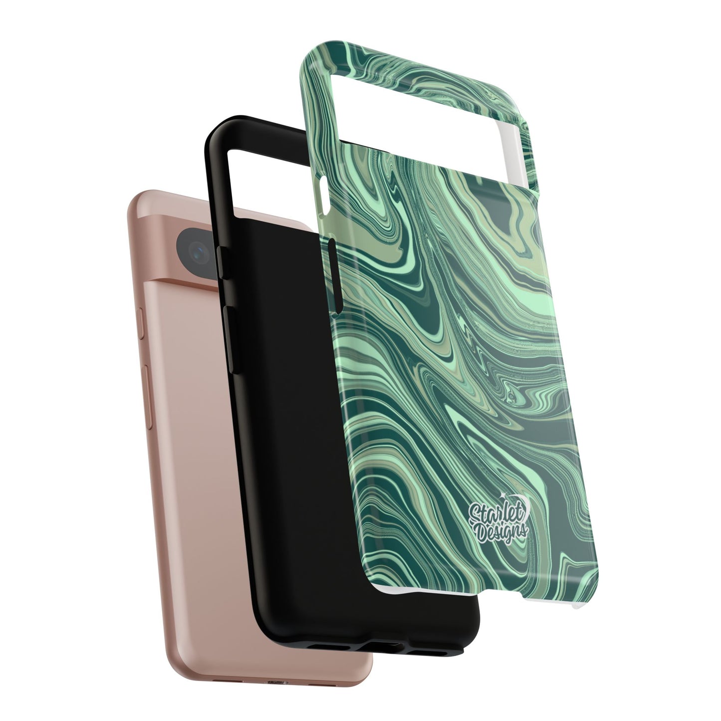 Emerald Waves Tough Phone Case