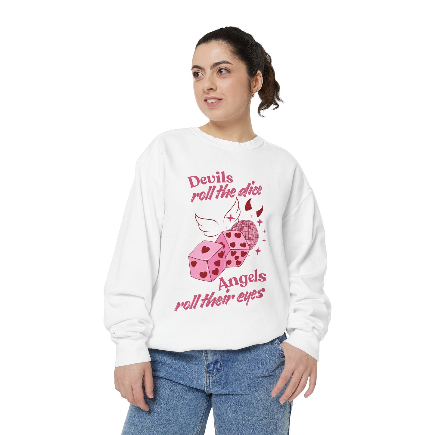 Lucky Dice Heart Sweatshirt