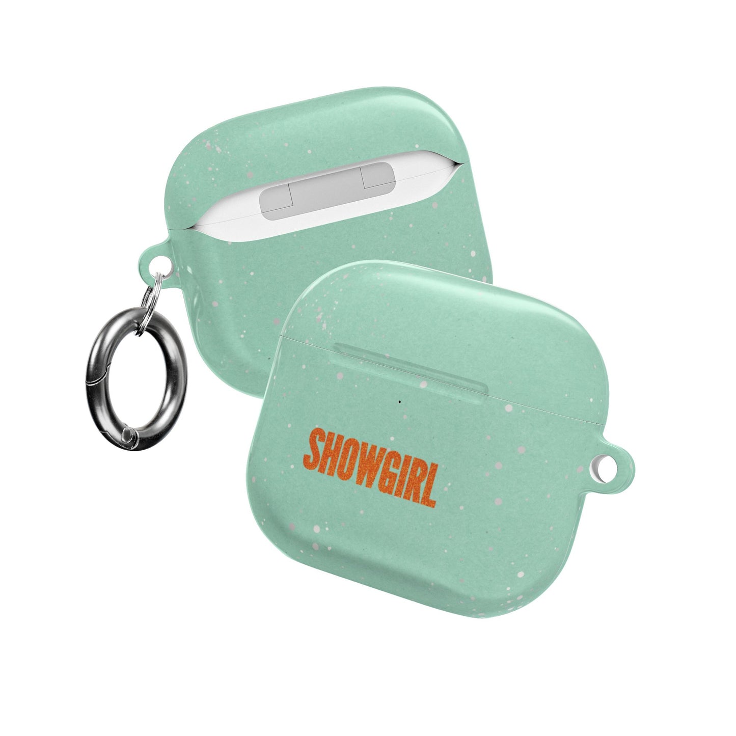 Mint Green Sparkly Showgirl-Themed Airpods Case | Pro Gen 1, Gen 3, Gen 4