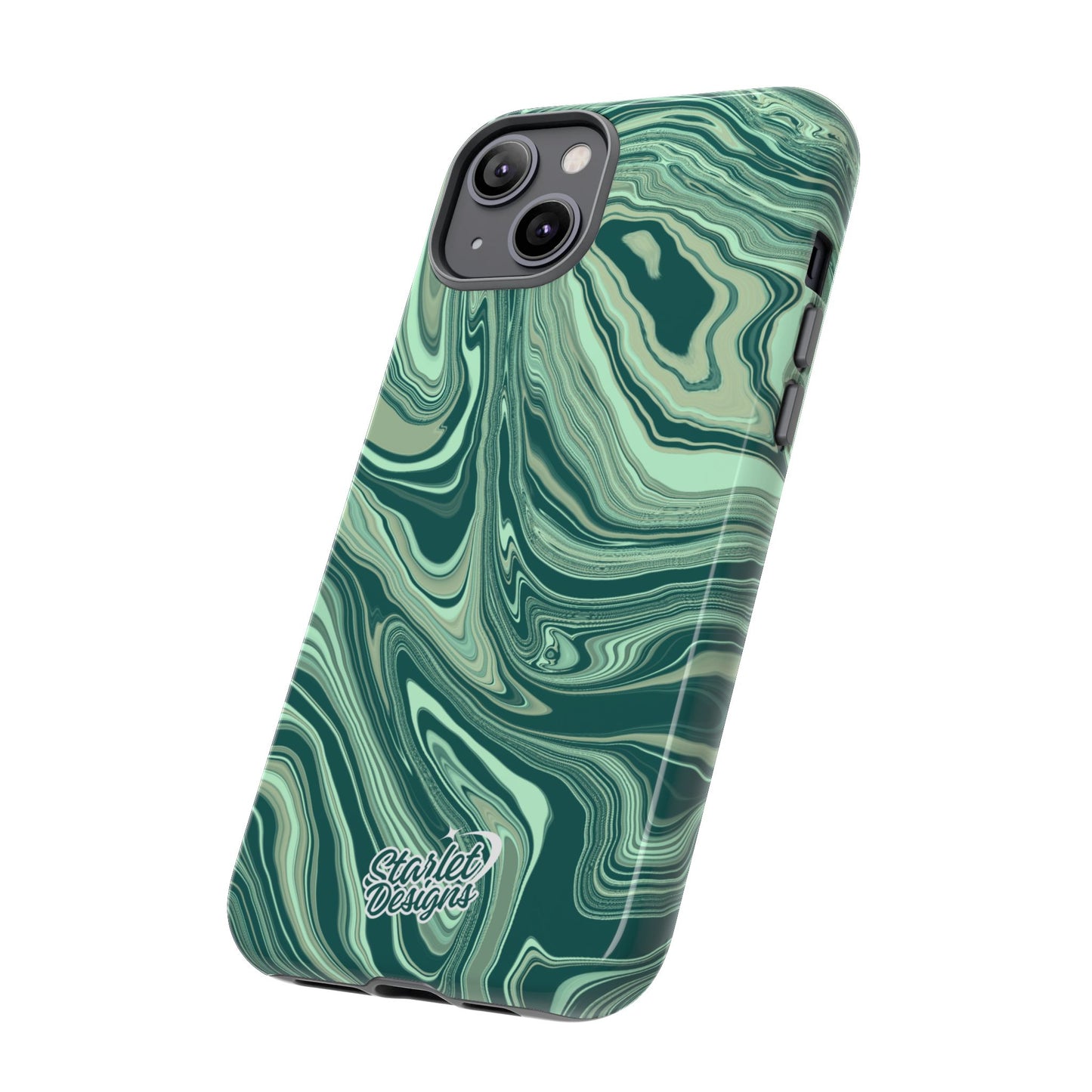 Emerald Waves Tough Phone Case