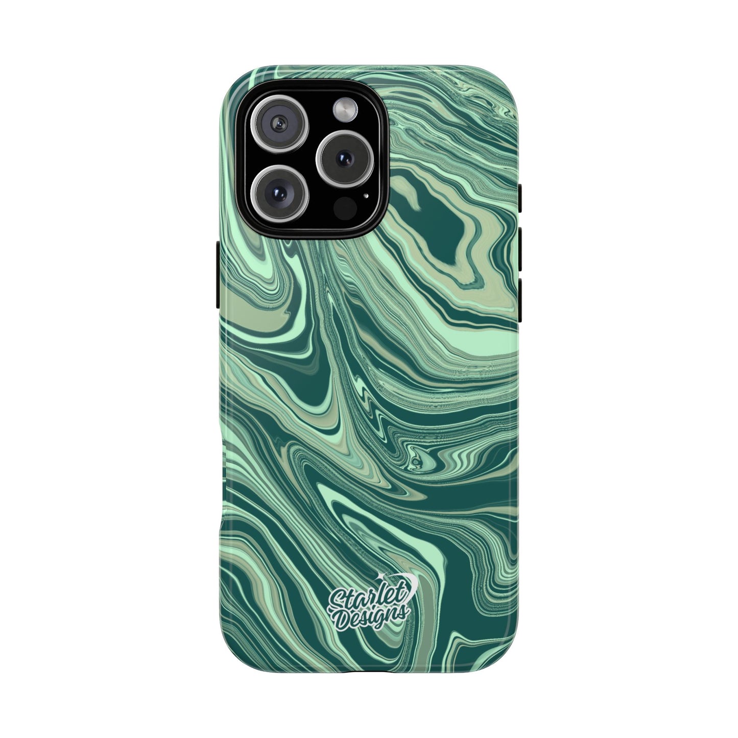 Emerald Waves Tough Phone Case