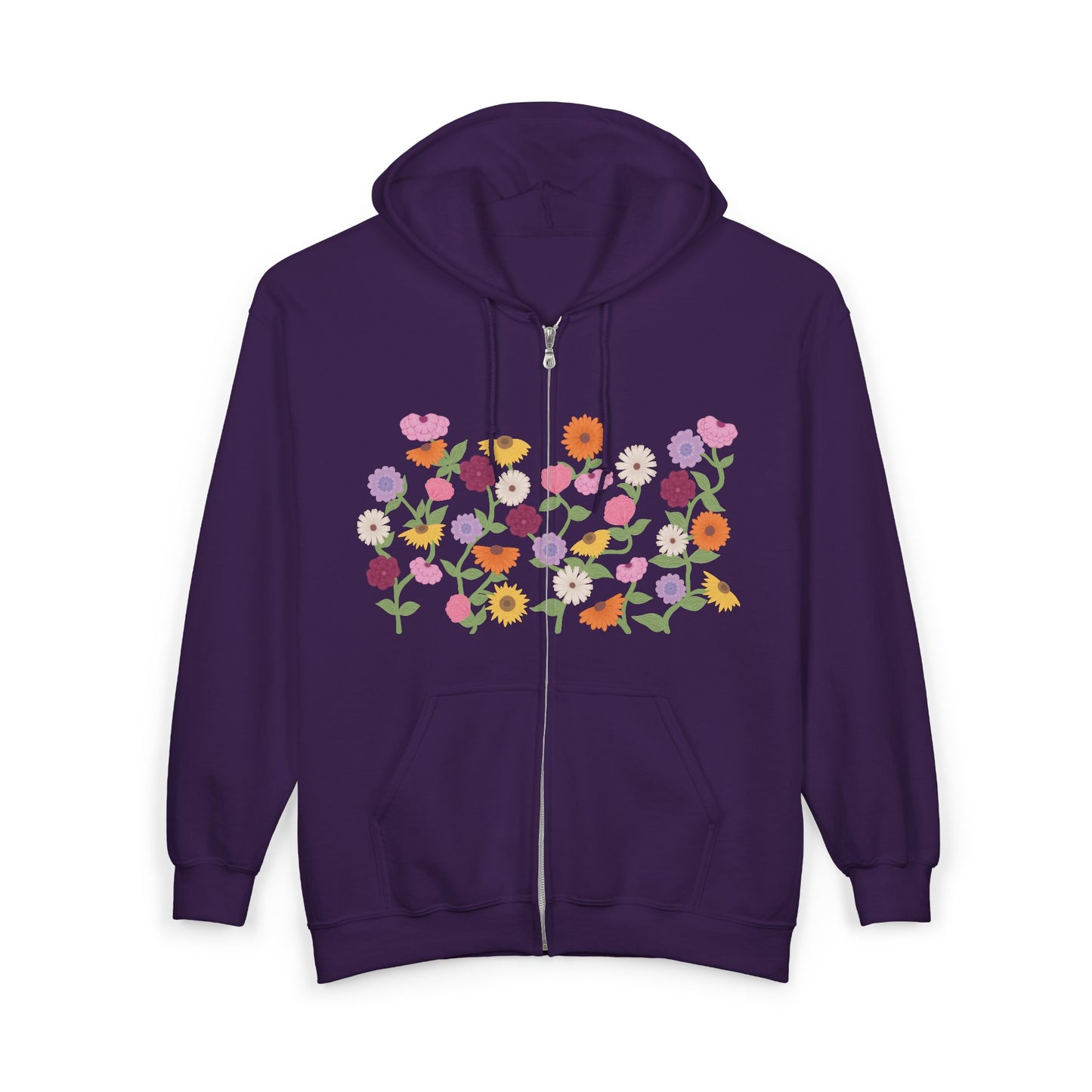 Eras Piano Flower Full-Zip Hoodie, Vintage Bouquet Painting, Gift For Fans