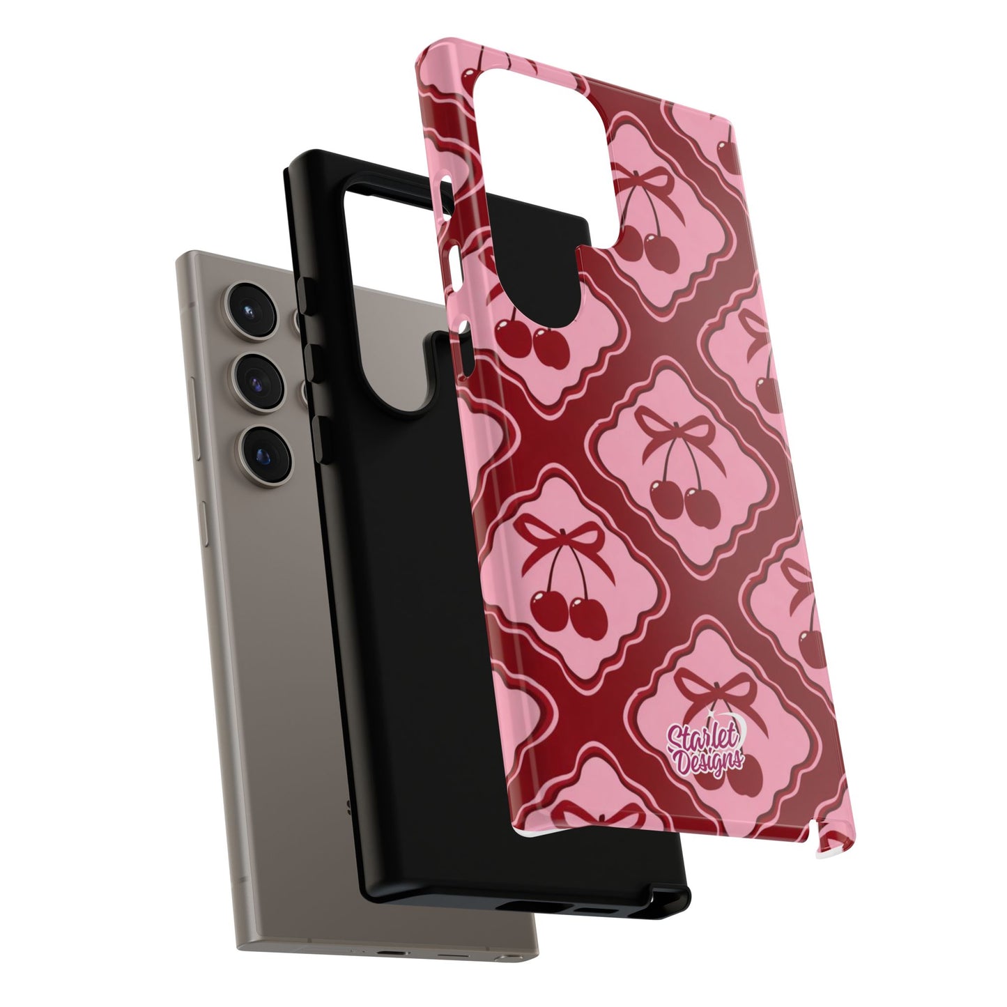 Cherry Bow Tough Phone Case