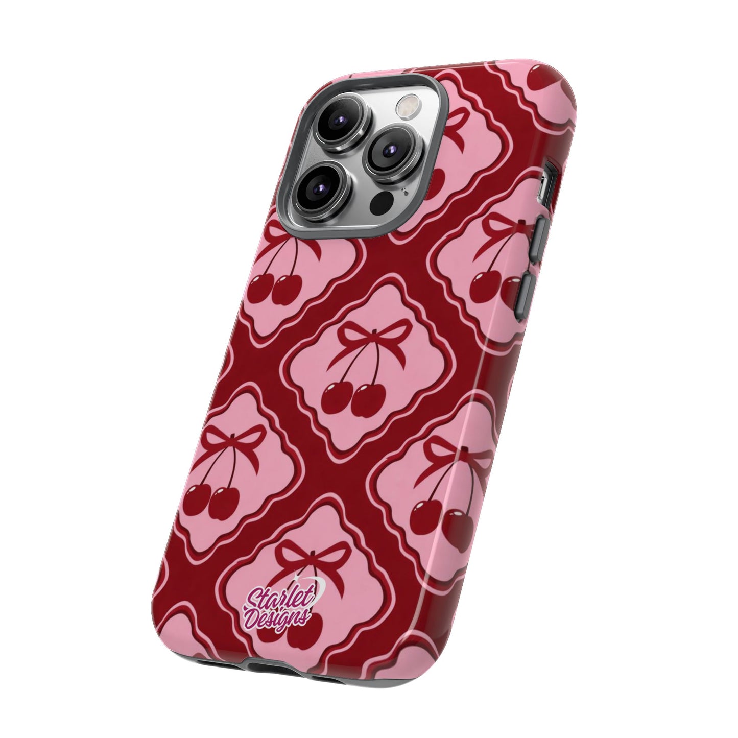 Cherry Bow Tough Phone Case
