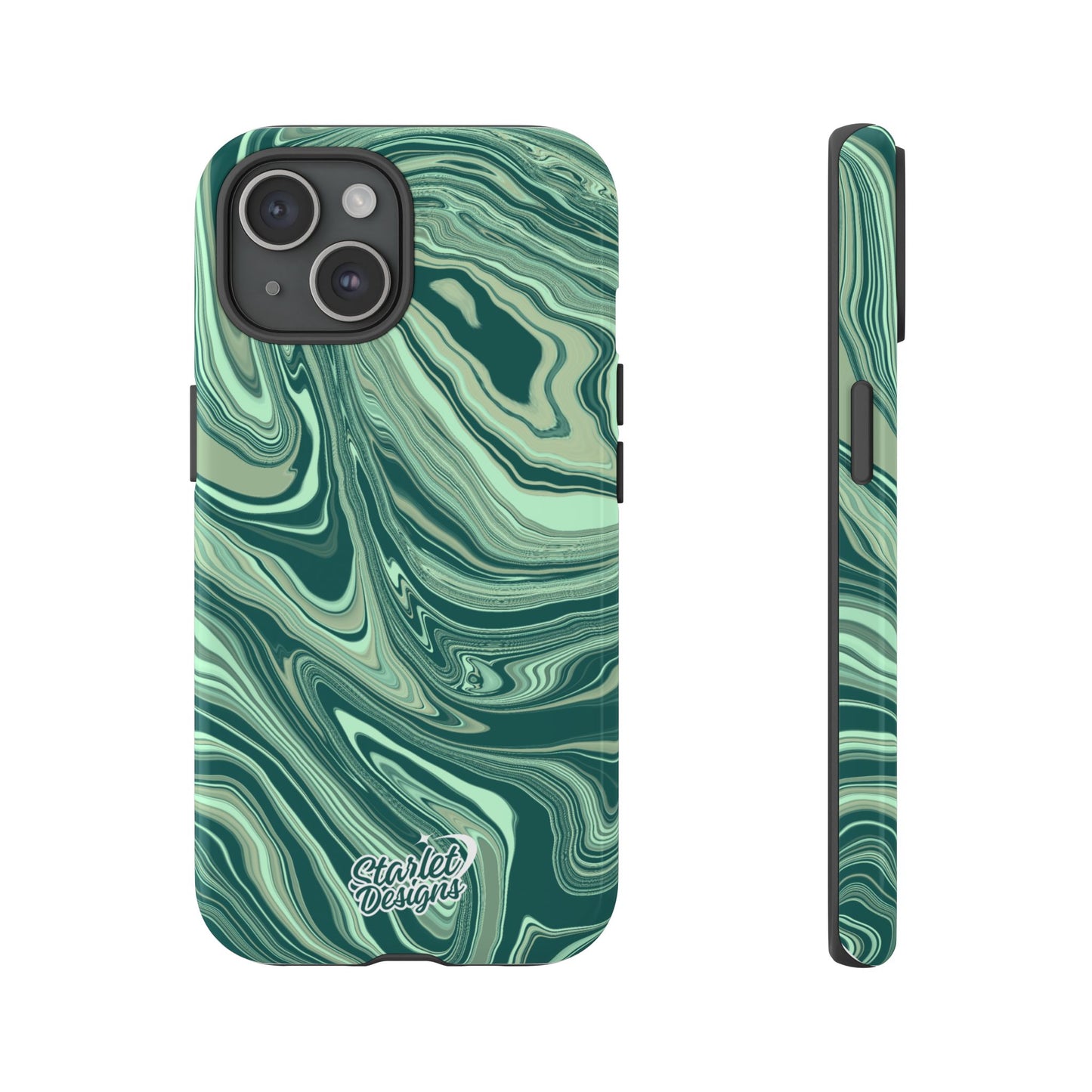 Emerald Waves Tough Phone Case