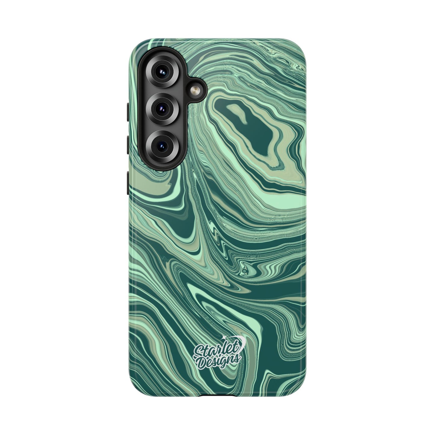 Emerald Waves Tough Phone Case