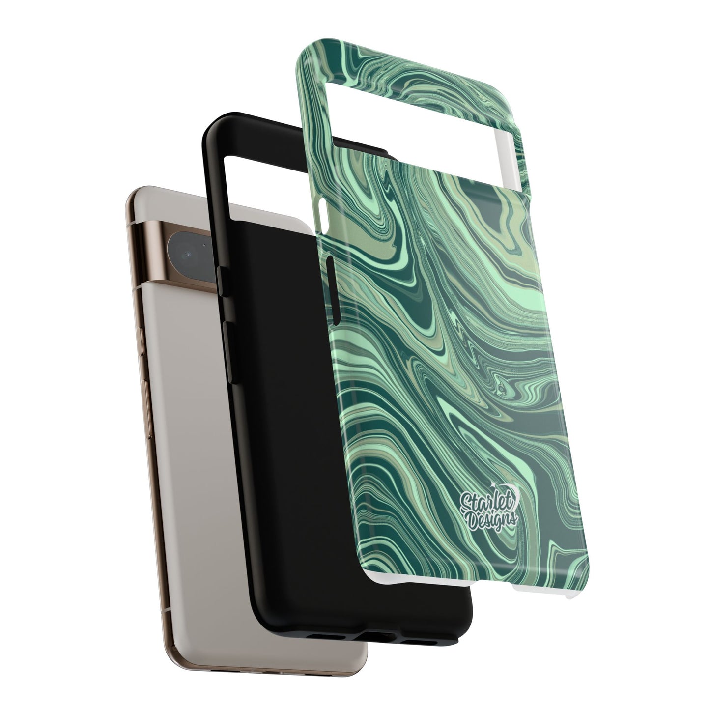 Emerald Waves Tough Phone Case