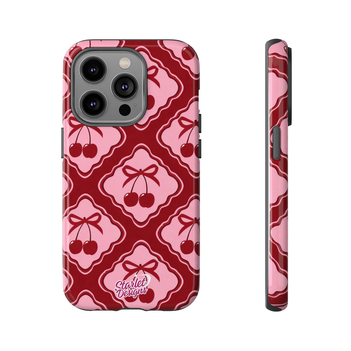 Cherry Bow Tough Phone Case