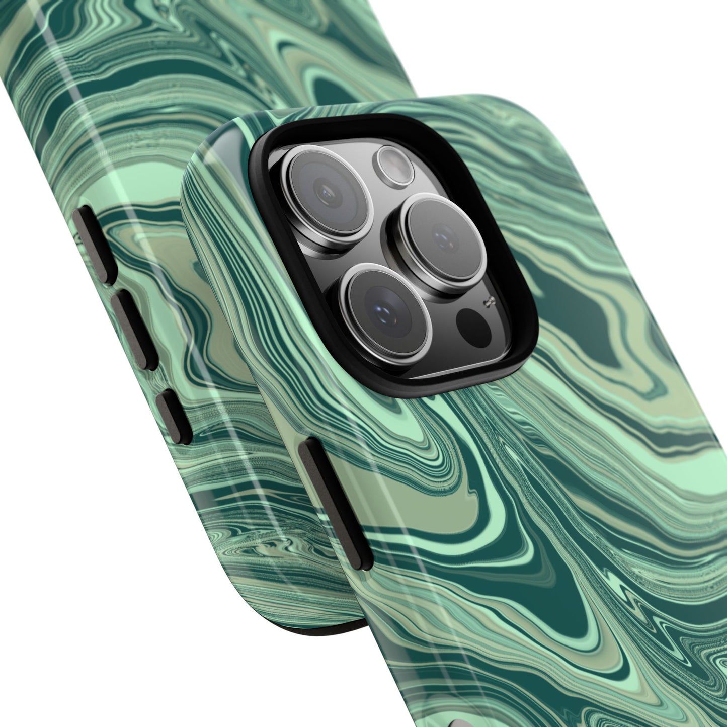 Emerald Waves Tough Phone Case