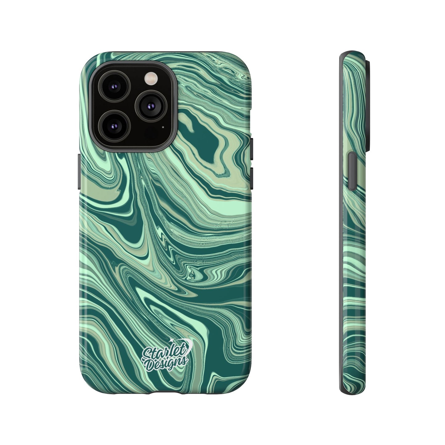Emerald Waves Tough Phone Case