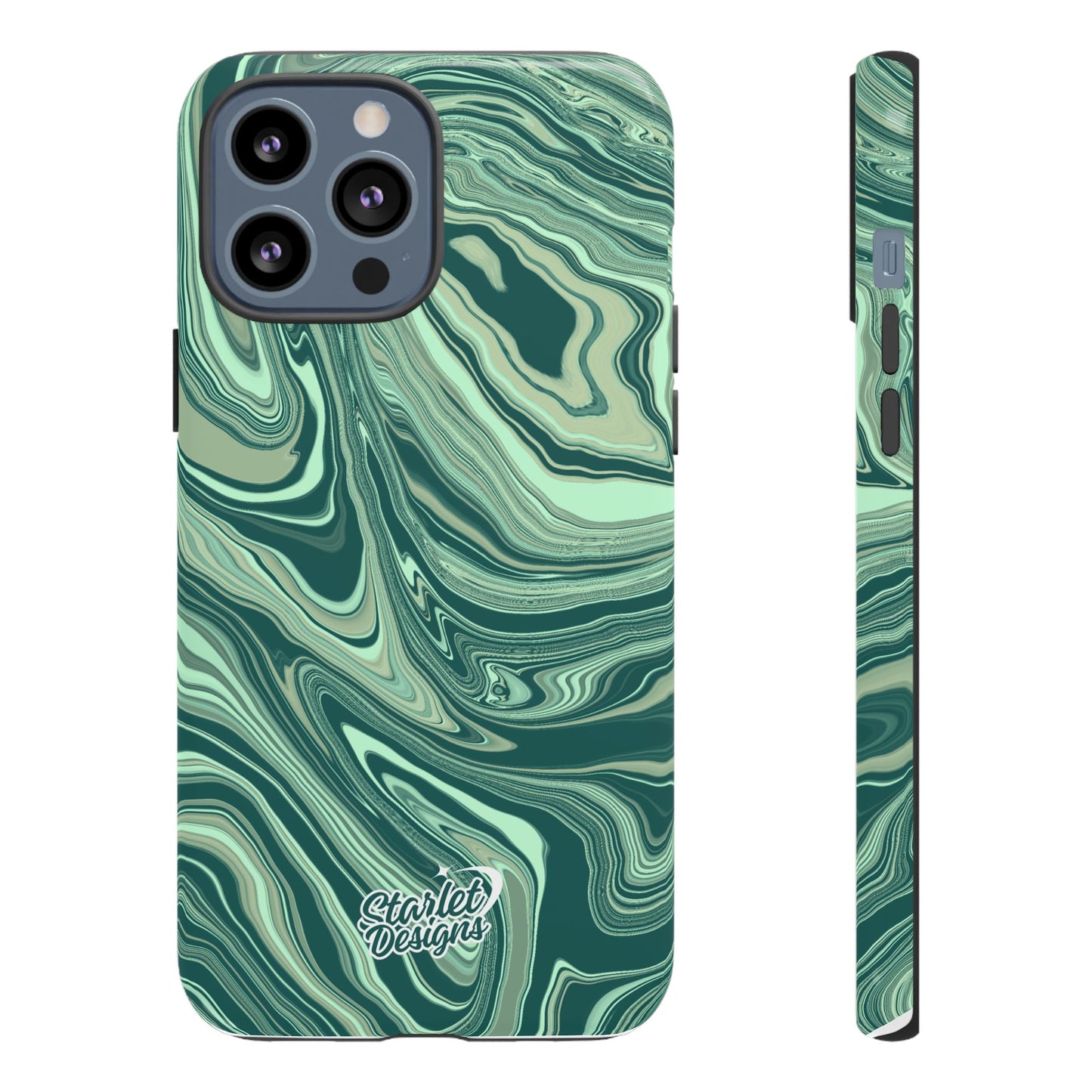 Emerald Waves Tough Phone Case