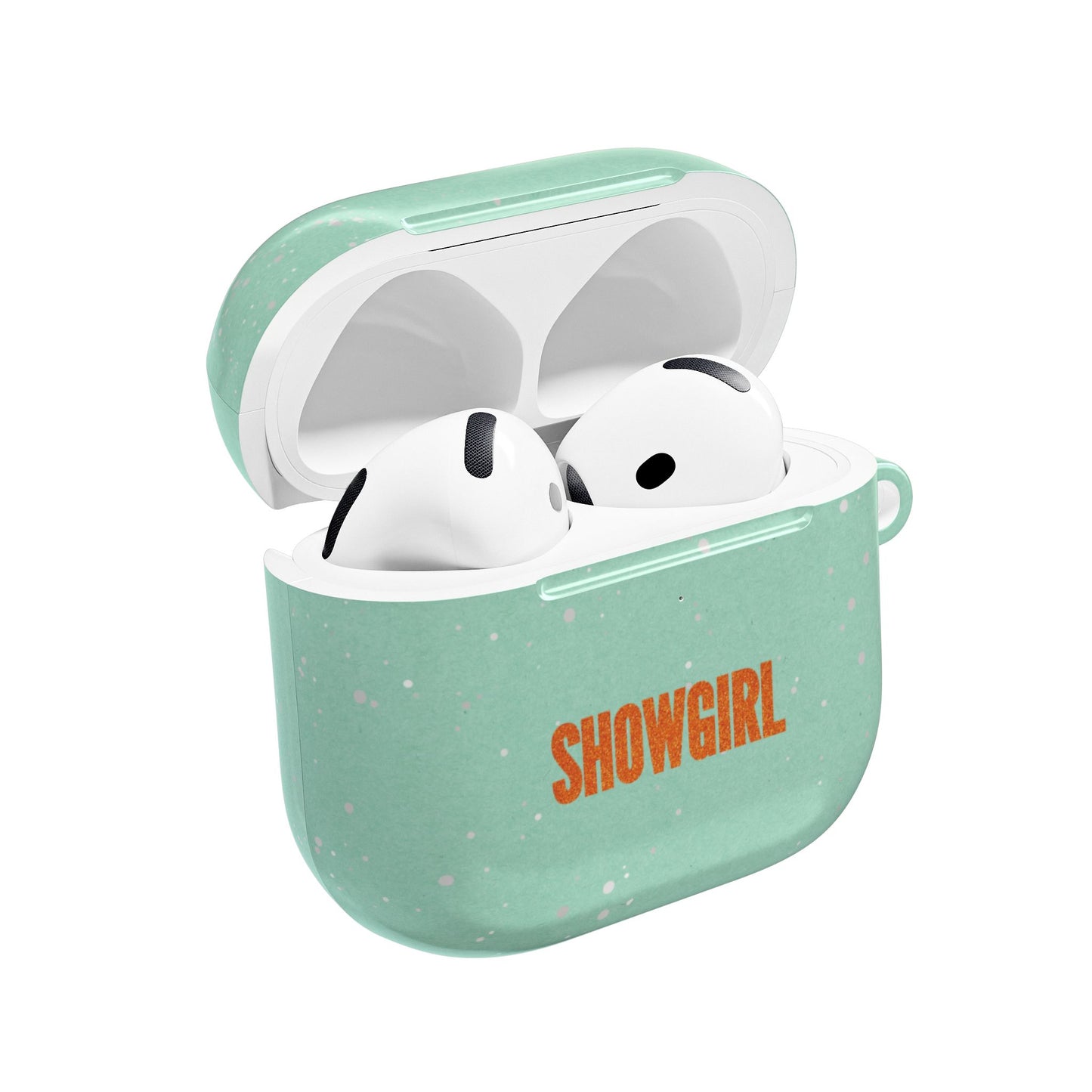 Mint Green Sparkly Showgirl-Themed Airpods Case | Pro Gen 1, Gen 3, Gen 4