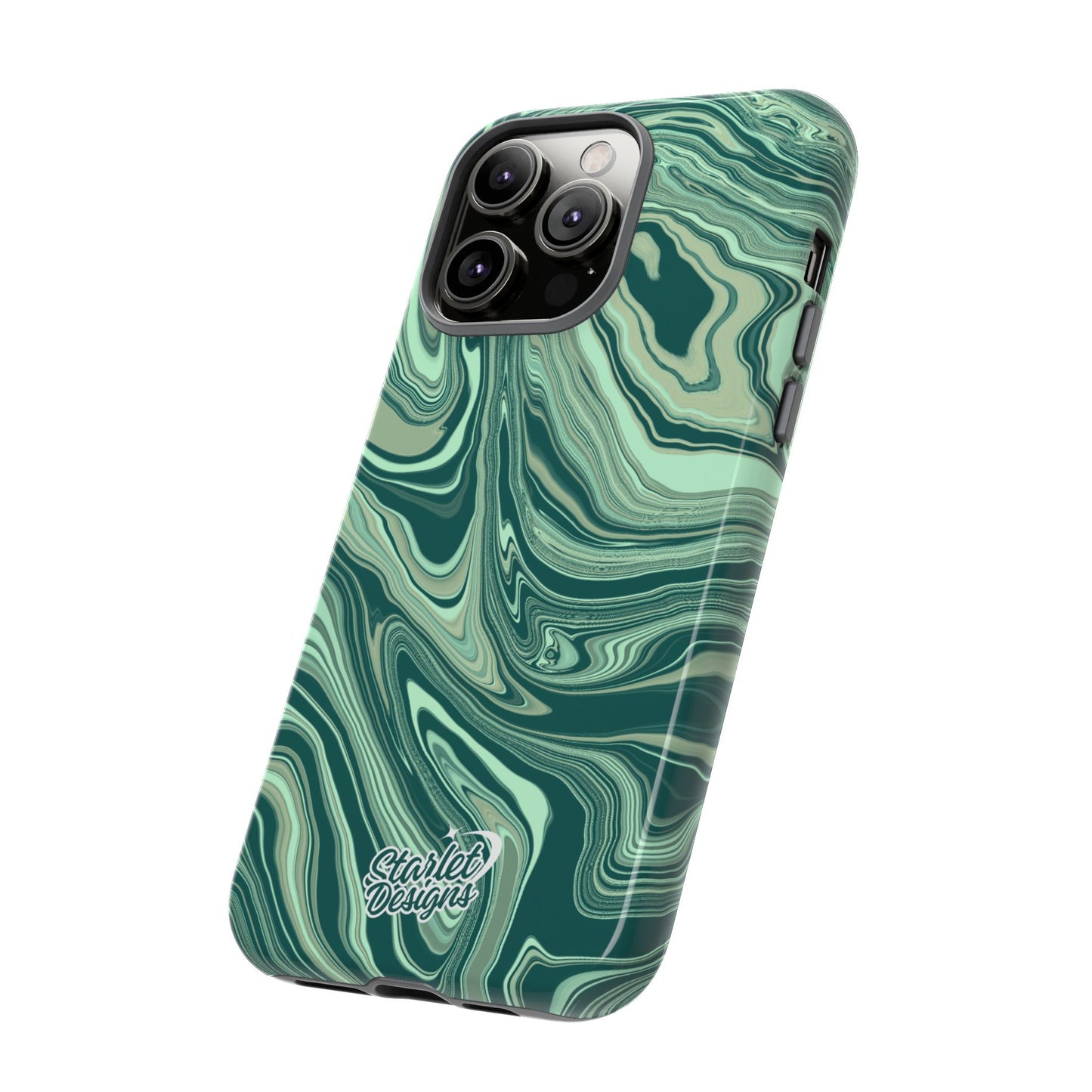 Emerald Waves Tough Phone Case