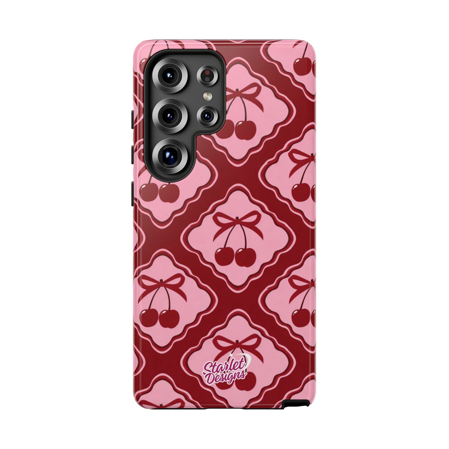 Cherry Bow Tough Phone Case